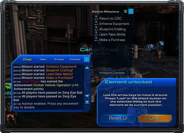 Almost every UI element in the game can be unlocked and moved to a new position.
