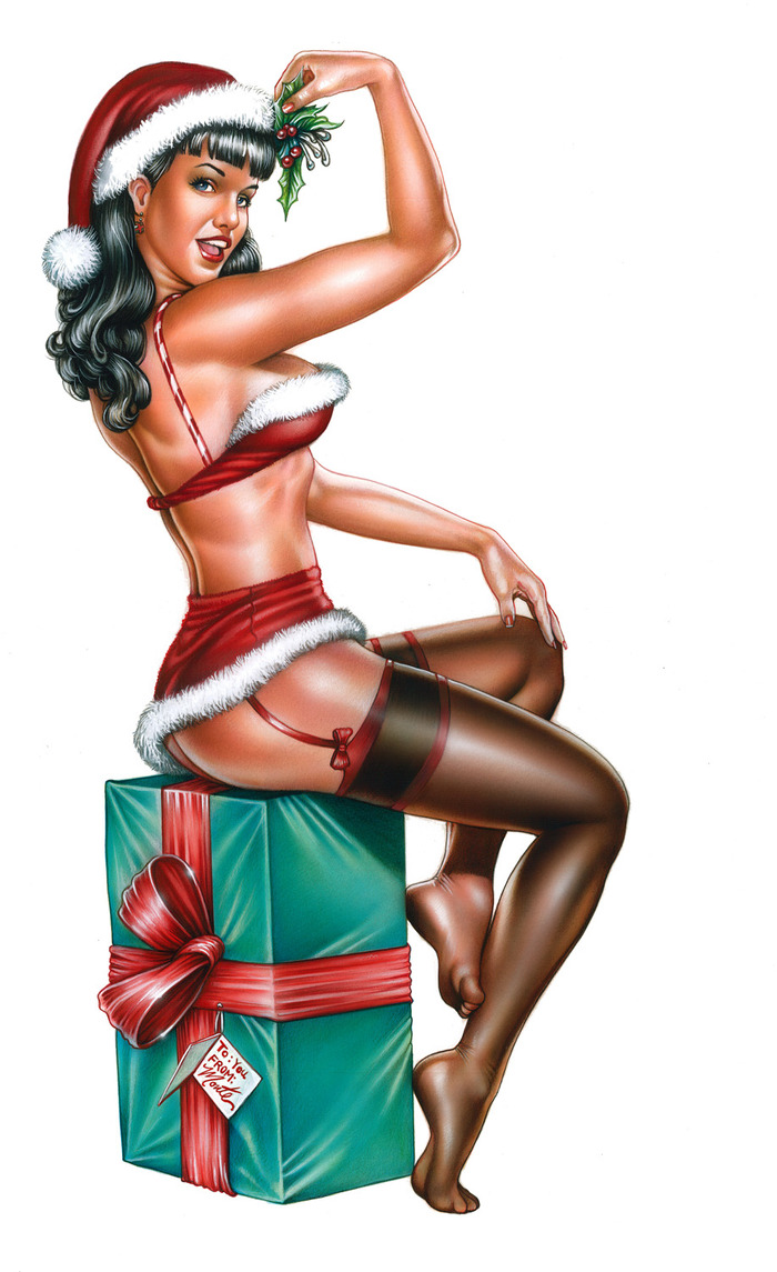 Unwrapped for Xmas Print