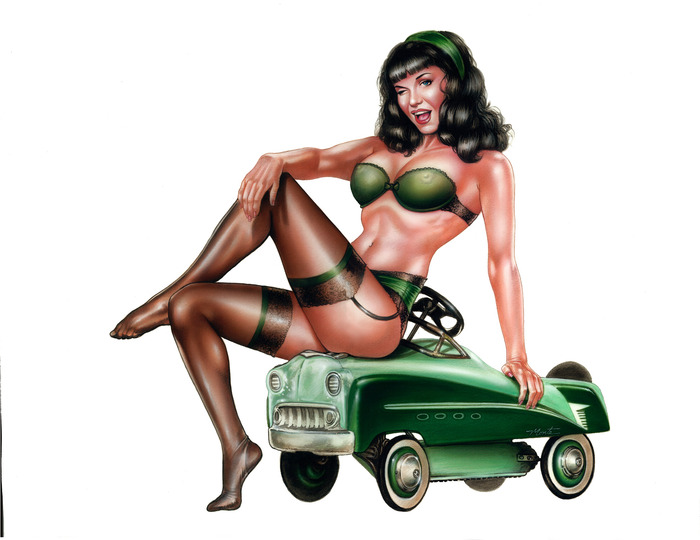 Hot Rod Bettie Print