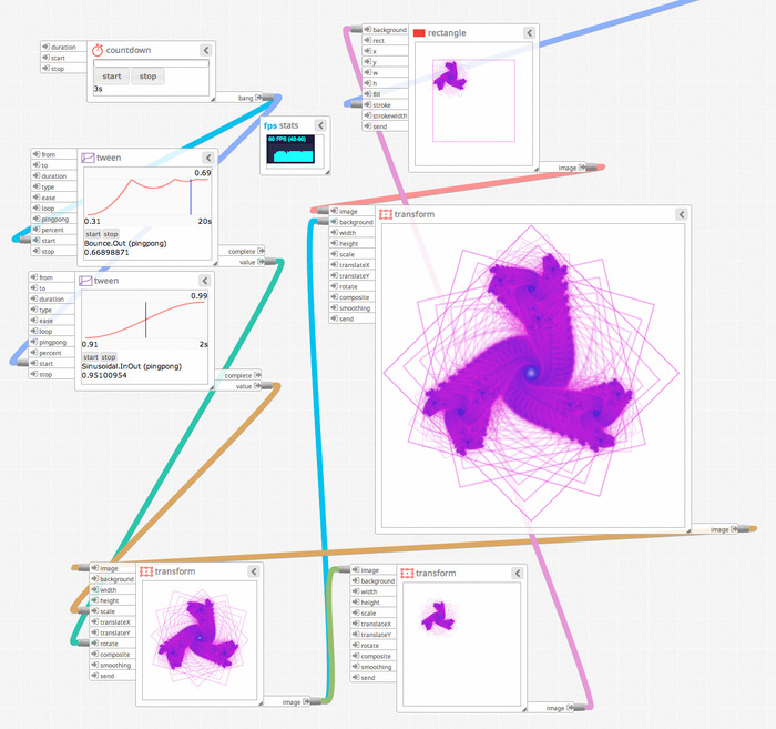 "Recursive spiral" hackable Meemoo demo by Forrest