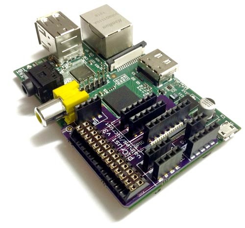 Pi Crust v3 mounted on the Raspberry Pi
