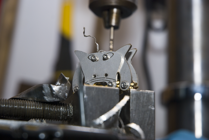 Our $63 reward, the drive-train of our extruder head with gears and all!