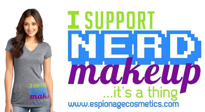 "I Support Nerd make up." t-shirt