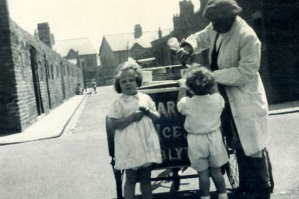 My great Grandfather with his locally famous Ice Cream.