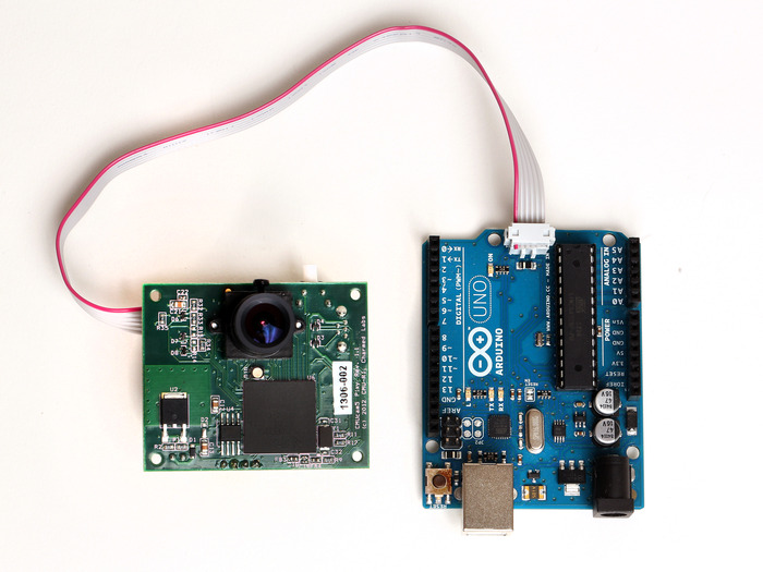 Pixy easily connects to Arduino or other microcontrollers.