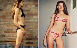 Crystal Renn as a size 2 and 34-24-34