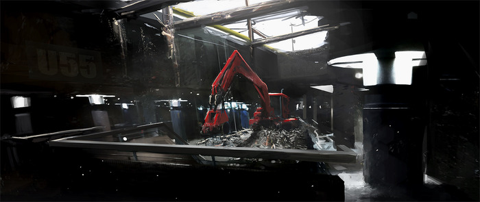 Artwork (Subway Station: Bundestag / Reichstag after destruction)