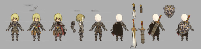 A rough in-game version's 3D model reference of Marcus Stern by GONTARO