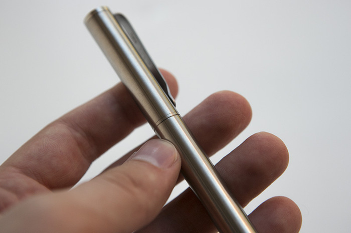 Timeless and elegant machined raw titanium
