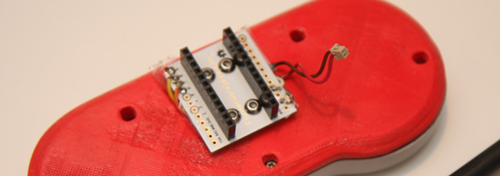 Flutter Breakout Shield on our Super Nintendo Controller mod