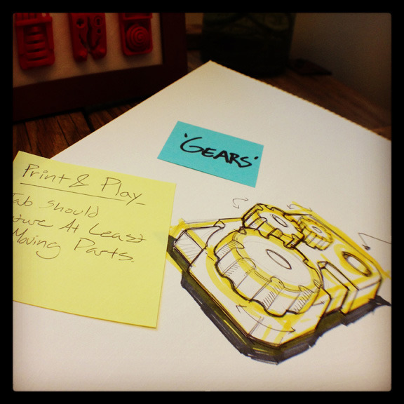 'Gears' - Demos a 'Print & Play' gear train.