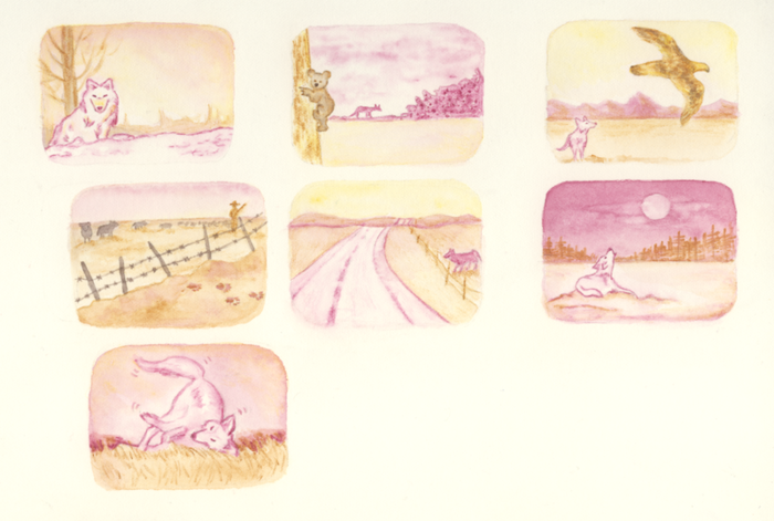 Mini-paintings from the interactive map--also great for stickers! Click on this to see the update about them.