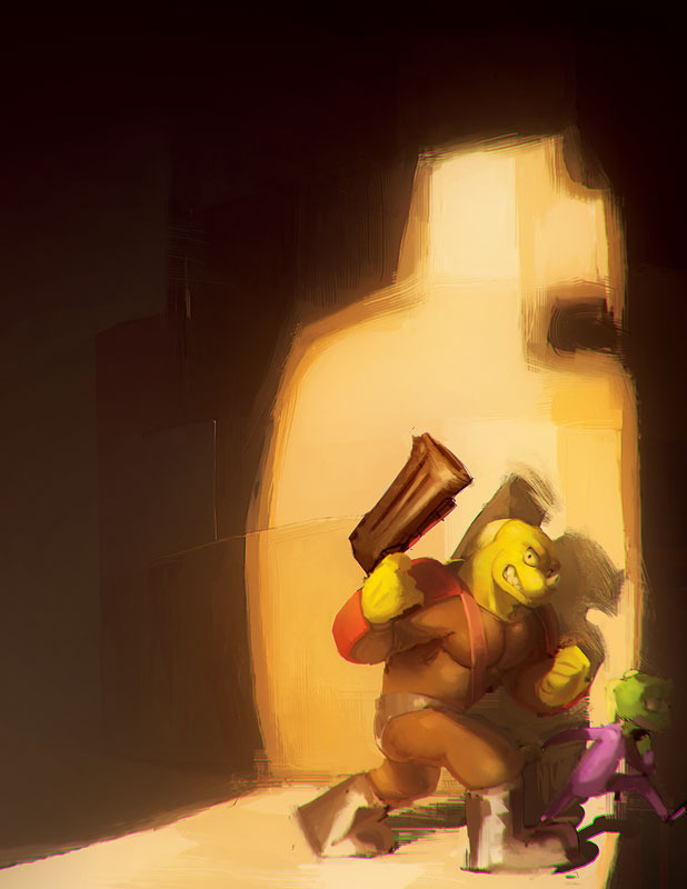 Preliminary cover art by talented artist Phillip Studiman