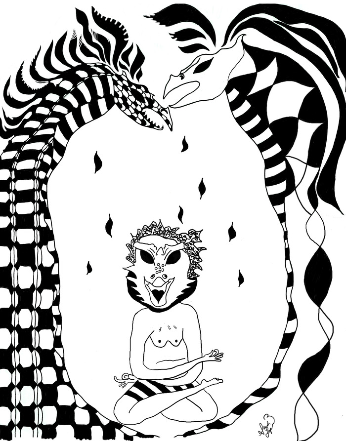 "Reptile-Yogi" Concept art for KALI-YUGA