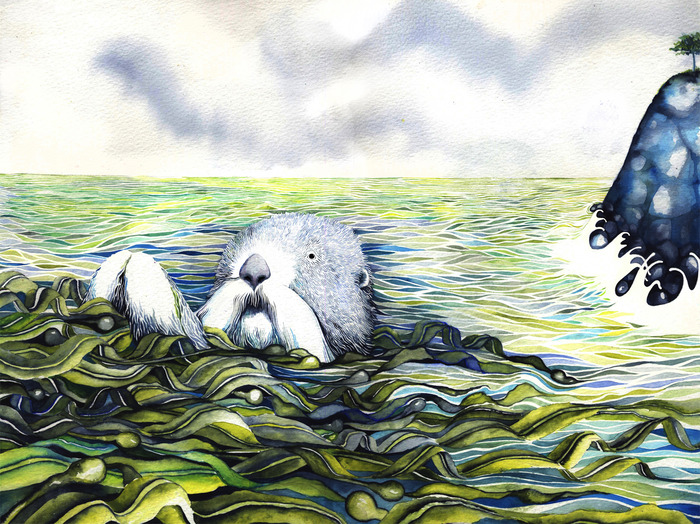 "If I left you alone, that would be sad, because I could not share with you what I have." The gull replied, "And what do you have that I could possibly need? All I see is you in a pile of seaweed."