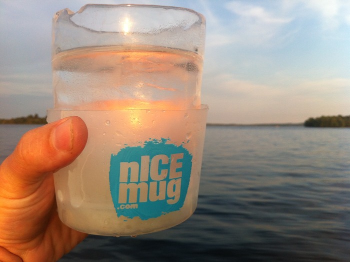 nICE water on a boat before sunset.