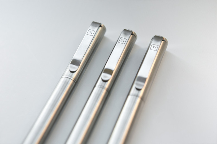 No crazy brands or advertisments, just a clean Ti logo laser engraved into the clip because we believe less is more.