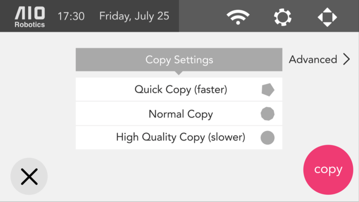 Copy Settings