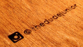 Instagram icon with username