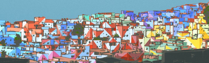sketch for a painted hill in Vila Cruzeiro