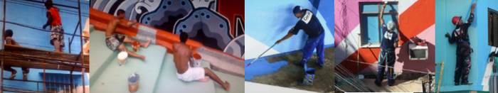 Favela Painters at work