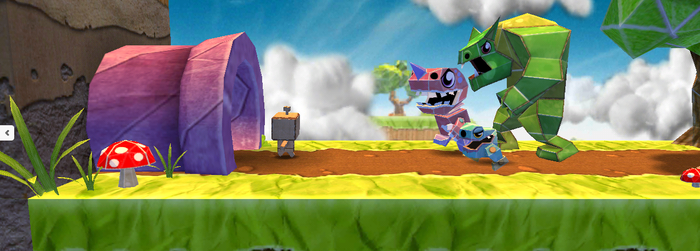 "Paper Monsters (2012) in action"