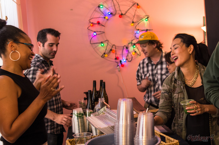 Making new friends at a Kitchener Pop-Up Market, our once a month open house and indoor market where food-lovers unite