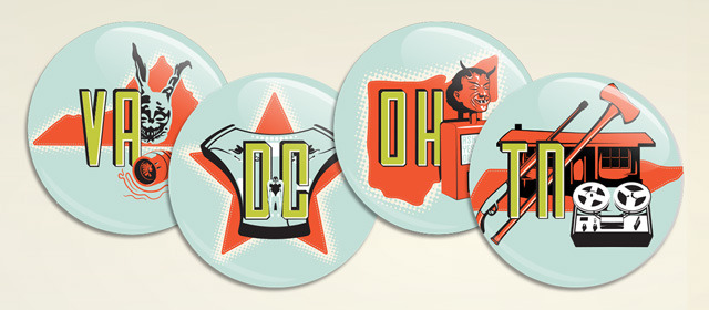 A small set of button examples from around 100 options.