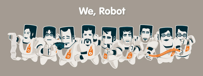 The Chopping Block team as robots (2006)