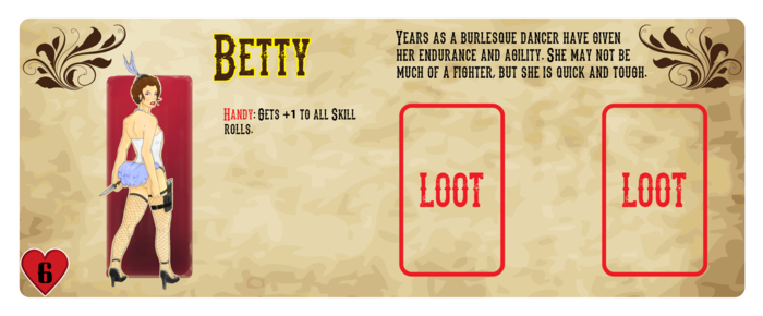 Betty character Mat - Character Art by Jorell Scott