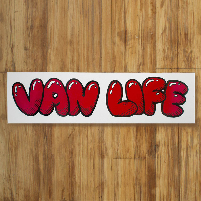 Vanlife sticker available in 10" and 3" Wide