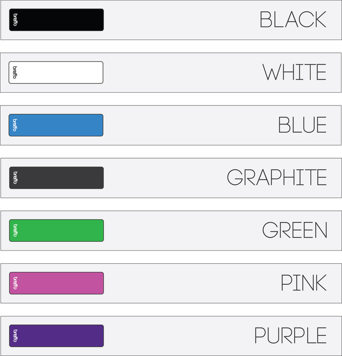The range of colors we will be producing!