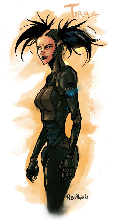 Tirra- a bitter Pleasure Droid whom Ayden befriends.