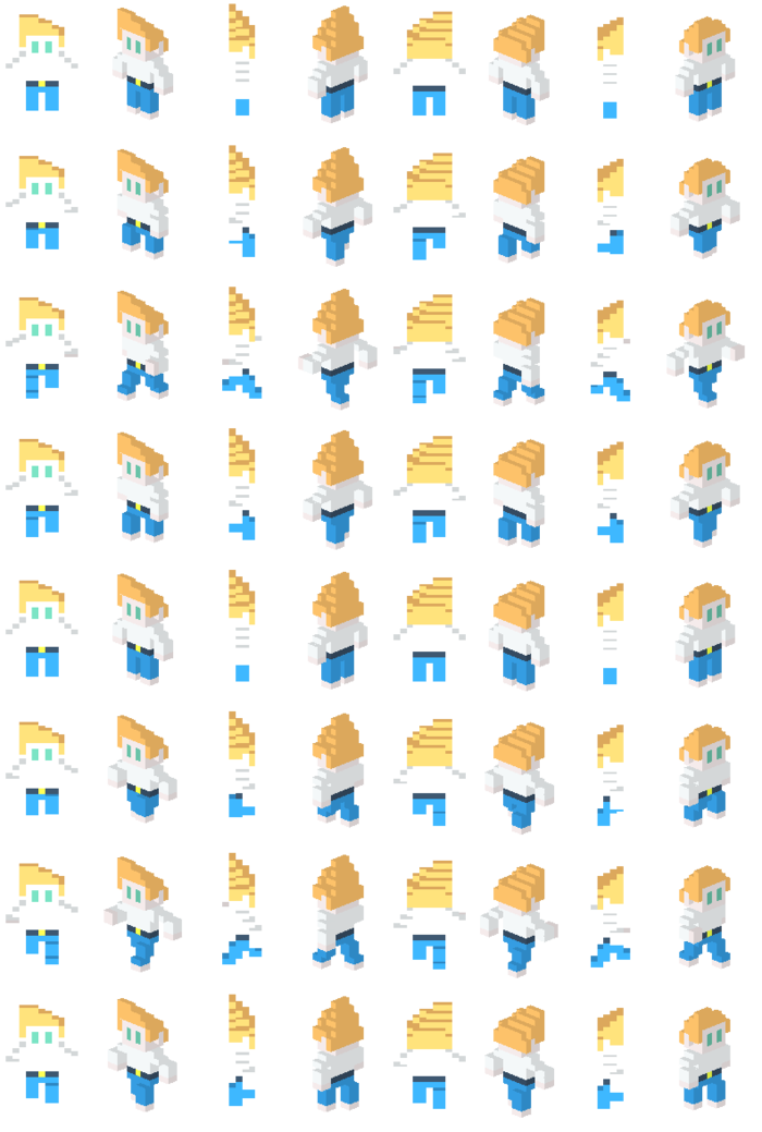 Sprite sheet generated from the 3D animator created by Alex. Sprite sheet generated from the 3D animator created by Alex.