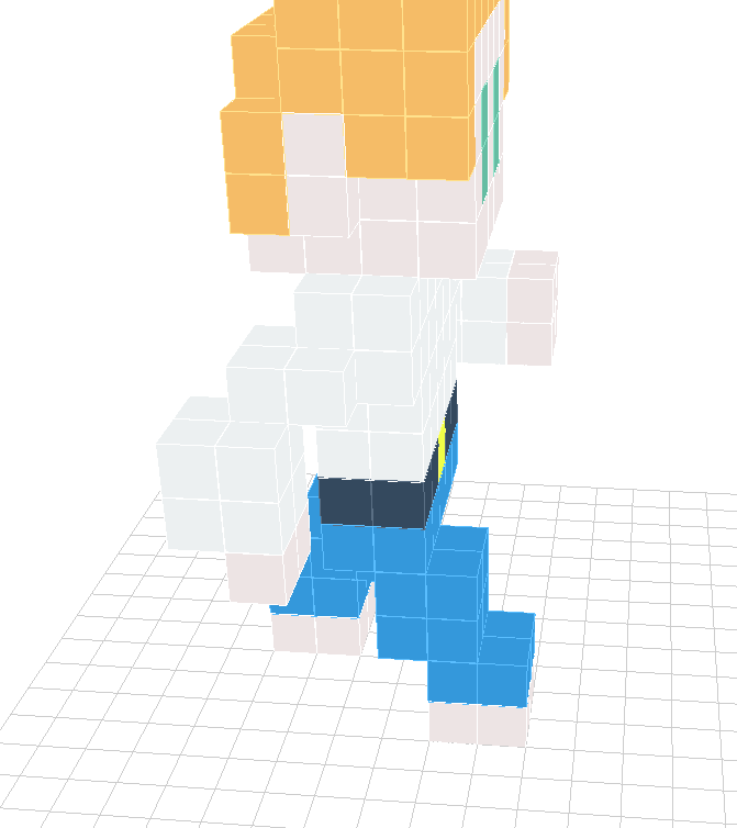 A separate frame and angle of Alex's simple model.