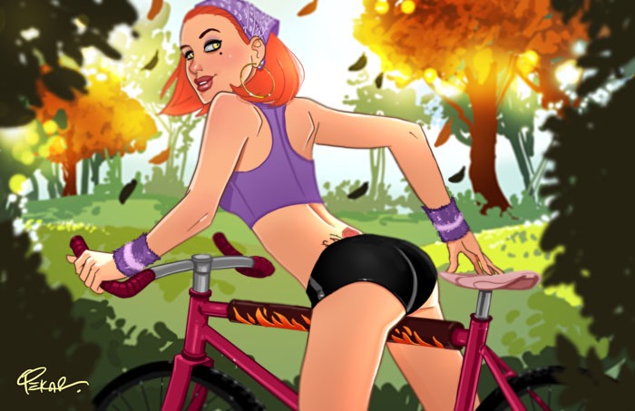 Rosie Postcard art (digital colors)