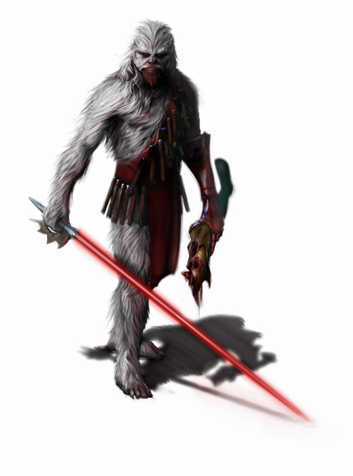 Brandon Perlow digital painting of "Darth Mange"