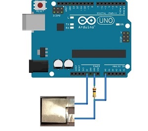 Sensor Film Connected to Arduino