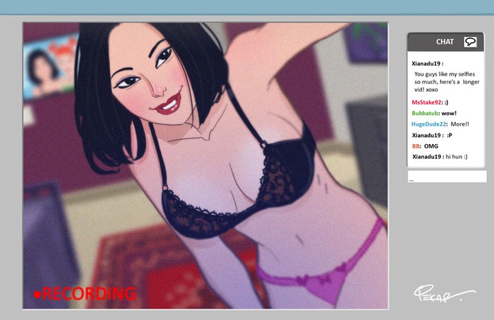 Xian Postcard art (digital colors)