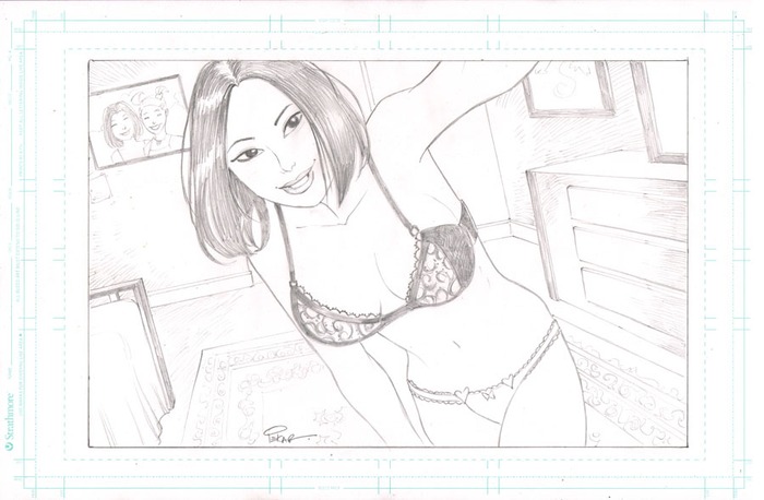 Xian Postcard Original Art 11"x17"