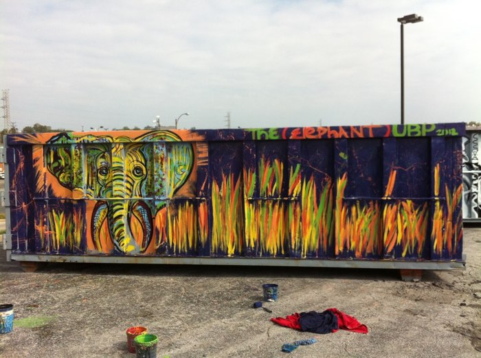 Another big dumpster, of many, many, many.