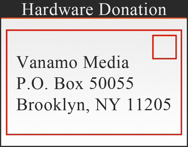 Every hardware donation helps