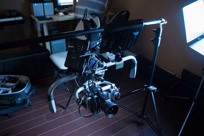 Heavy-weight gimbal prototype with RED Epic