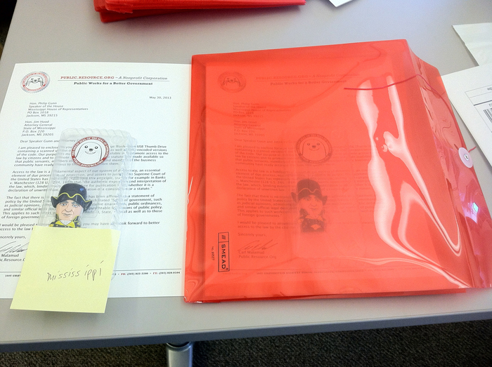 In May, we sent this Geo. Washington Thumb Drive to Mississippi