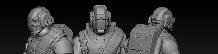 Optional helmet for the Colonial Troopers