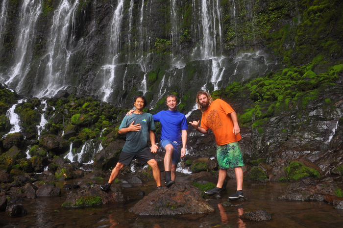My team of helpers on the Kauai trip, Danny and Dave (I'm in the middle!)