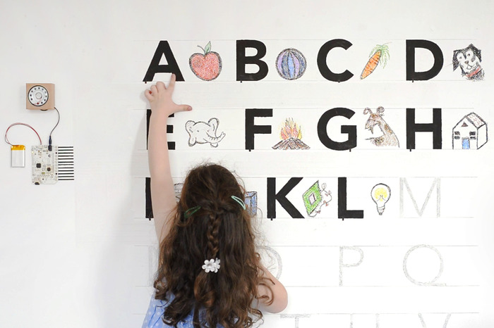 The Touch Board turned our wall into a talking alphabet.