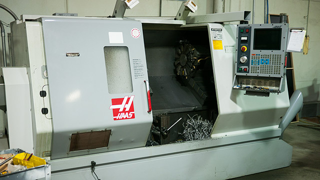 Our Haas CNC Lathe ...it has a 16" Chuck!