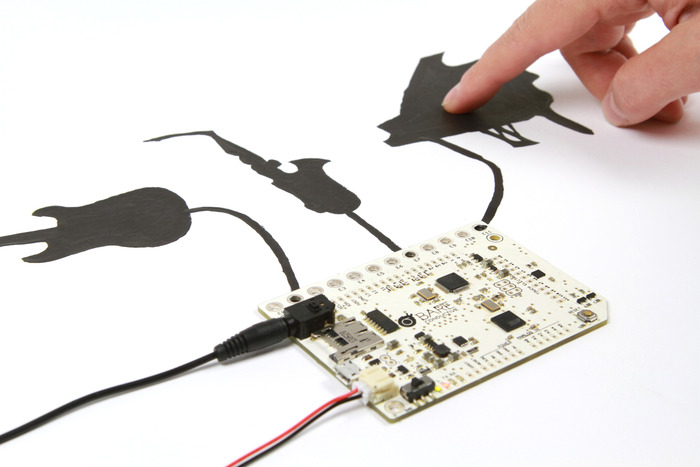 The Touch Board works great with Electric Paint