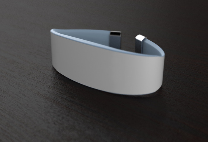 3D printed wristband mockup